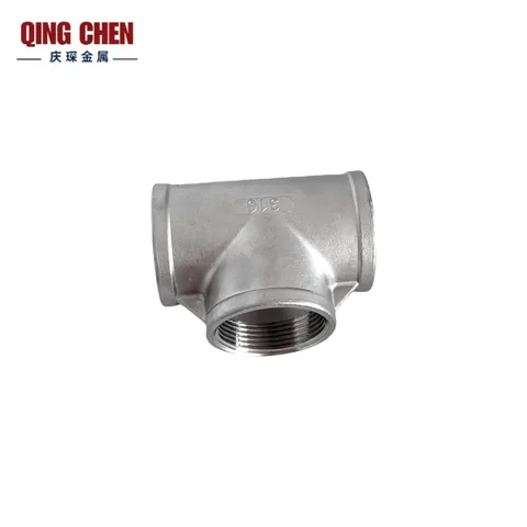 Durable Stainless Steel Tee Connector for NPT and BSPT Sy